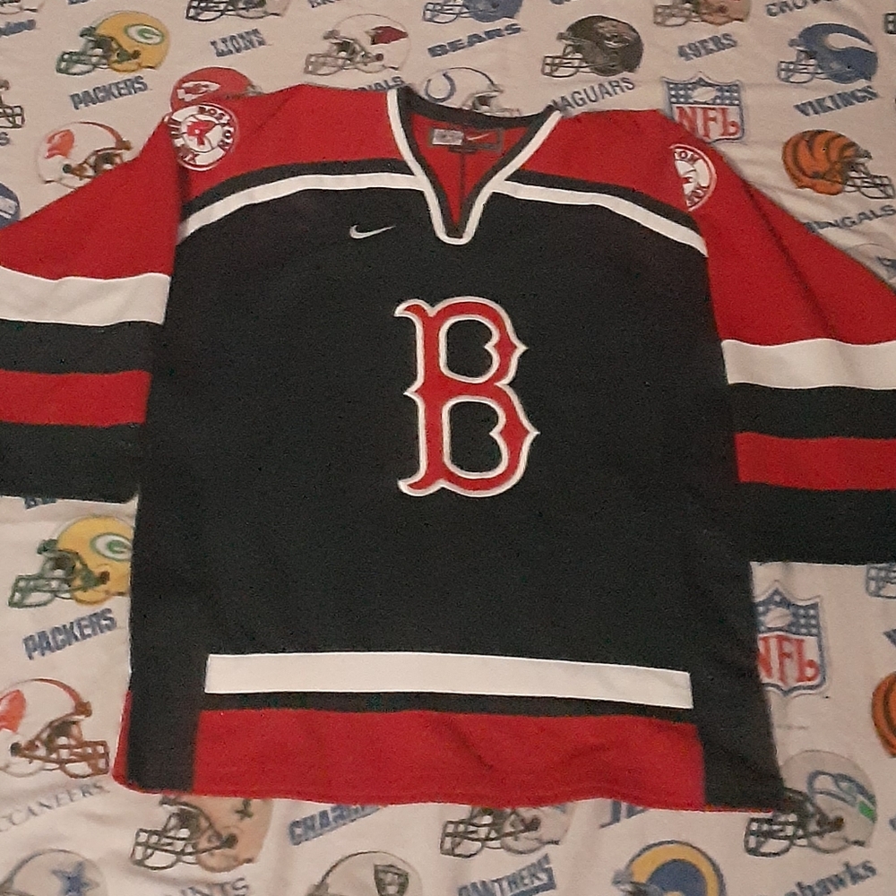 90s Nike Boston Red Sox Authentic Hockey Jersey Vintage Baseball MLB NHL Team